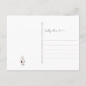 水彩春考えるワイルドフラワーズ ポストカード (裏面)