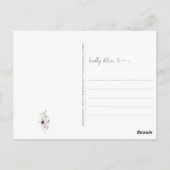 水彩春考えるワイルドフラワーズ ポストカード (裏面)