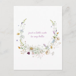 水彩春考えるワイルドフラワーズ ポストカード
