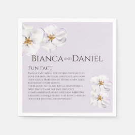 水彩春花おもしろいファクトカップル スタンダードカクテルナプキン