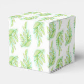 水彩春葉結婚式の引き出物箱 フェイバーボックス (裏面サイド)