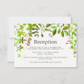 水彩春観葉式レセプション 招待状 (正面)