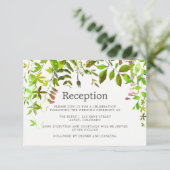 水彩春観葉式レセプション 招待状 (スタンド正面)