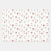 水彩春野草植物学 ラッピングペーパーシート (正面2)