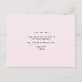 水彩春開花は私の花嫁になる インビテーションポストカード (裏面)