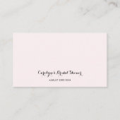 水彩春開花フローラフレームカスタム プレイスカード (裏面)