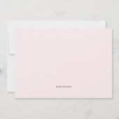 水彩春開花ブライダルシャワー招待 招待状 (裏面)