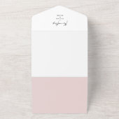 水彩春開花木 オールインワン招待状 (外側)