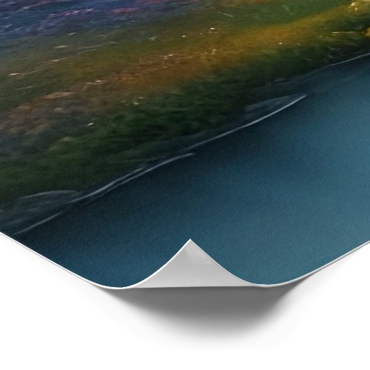 水彩春風景 ポスター (角)