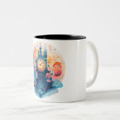 水彩時計律速計 ツートーンマグカップ (正面右)