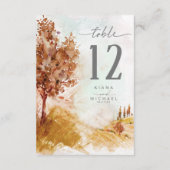 水彩景観表番号秋ID786 招待状 (裏面)