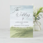 水彩景観農業書道結婚の 招待状 (スタンド正面)