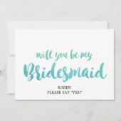 水彩書は私の花嫁になる 招待状 (正面)