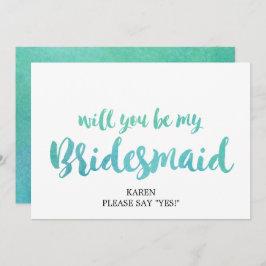 水彩書は私の花嫁になる 招待状