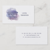 水彩書体ライター名刺名刺 名刺 (正面/裏面)