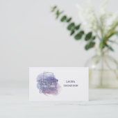 水彩書体ライター名刺名刺 名刺 (スタンド正面)