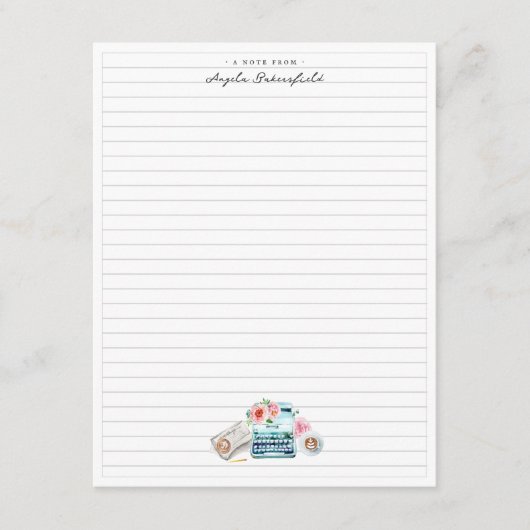 水彩書体 |文房具 エンクロージャーカード (正面)