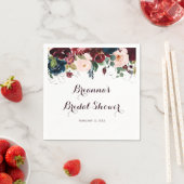 水彩書図解入りの、写真付きの道ブライダルシャワー スタンダードカクテルナプキン (インサイチュ)