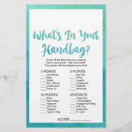 水彩書道あなたのハンドバッグゲームの何 チラシ