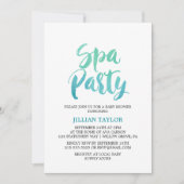 水彩書道スパパーティー 招待状 (正面)