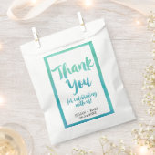 水彩書道ビーチ結婚式お気に入りバッグ フェイバーバッグ (クリップ留めされた状態)