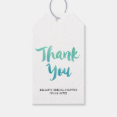 水彩書道ブライダルシャワーありがとう ギフトタグ (正面)
