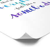 水彩書道引用文 ポスター (角)