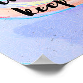 水彩書道引致引用文 ポスター (角)