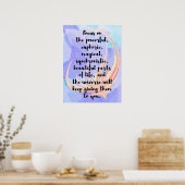 水彩書道引致引用文 ポスター (キッチン)