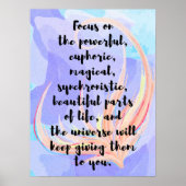 水彩書道引致引用文 ポスター (正面)