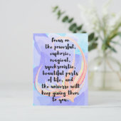 水彩書道引致引用文 ポストカード (スタンド正面)