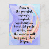 水彩書道引致引用文 ポストカード (正面)