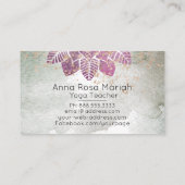 *~*水彩曼荼羅グリッタースピリチュアル霊気 名刺 (裏面)