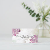 *～*水彩曼荼羅グリッター癒しヨガ霊気 名刺 (スタンド正面)