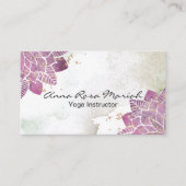 *～*水彩曼荼羅グリッター癒しヨガ霊気 名刺 (正面)