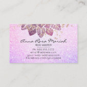 *~*水彩曼荼羅グリッター癒しヨガ霊気 名刺 (裏面)