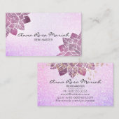 *~*水彩曼荼羅グリッター癒しヨガ霊気 名刺 (正面/裏面)