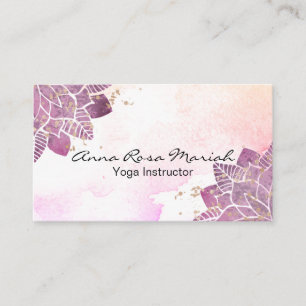 *～*水彩曼荼羅グリッター癒し霊気ヨガ 名刺