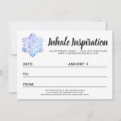 水彩曼荼羅ホリスティック遺産証明書カード 招待状 (裏面)