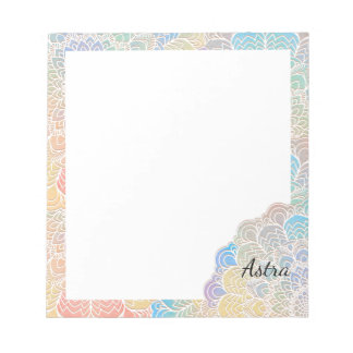 水彩曼荼羅メモ帳 ノートパッド