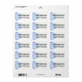 水彩曼荼羅形而上学的スピリチュアルアドレス ラベル (フルシート)