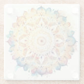 水彩曼荼羅 ガラスコースター (裏面)