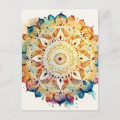 水彩曼荼羅 ポストカード (正面)