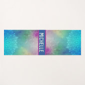 水彩曼荼羅 ヨガマット (正面(横))