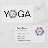 *~*水彩曼荼羅OMオウムロータスヨガ先生 名刺 (正面/裏面)