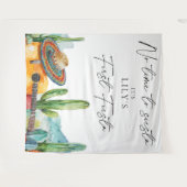 水彩最初のフェスタ1st誕生日の背景 タペストリー (正面(横))