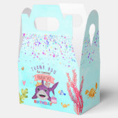 水彩最高の誕生日シャークバースデーパーティー フェイバーボックス (オープン)