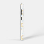 水彩月の星と雲のパターン SAMSUNG GALAXYケース (右側面)