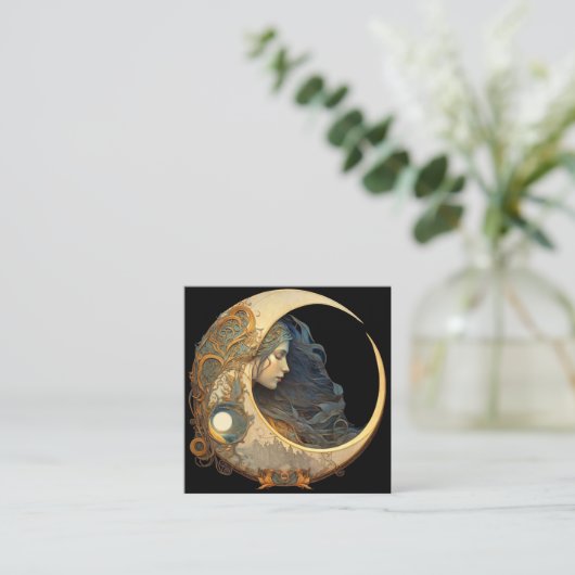 水彩月女神 スクエア名刺 (スタンド正面)