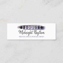 水彩月月輪夜空ソーシャルメディア スキニー名刺